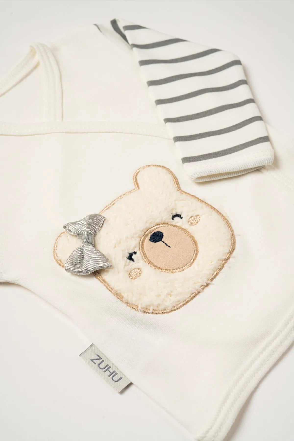 NewBorn 0-3 Months Baby Bear Stripes 5-Piece Set x Babyzuhu