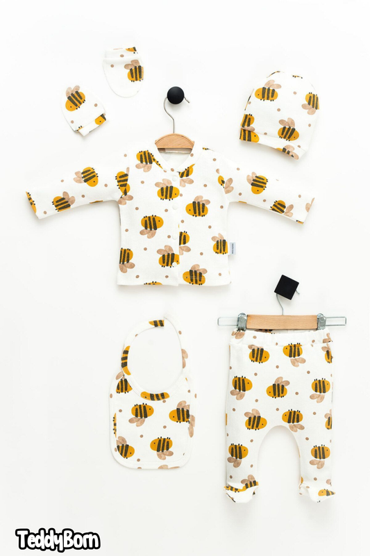 NewBorn 0-3 Months - Bumblebee Bliss 5-Piece Set x Neukids