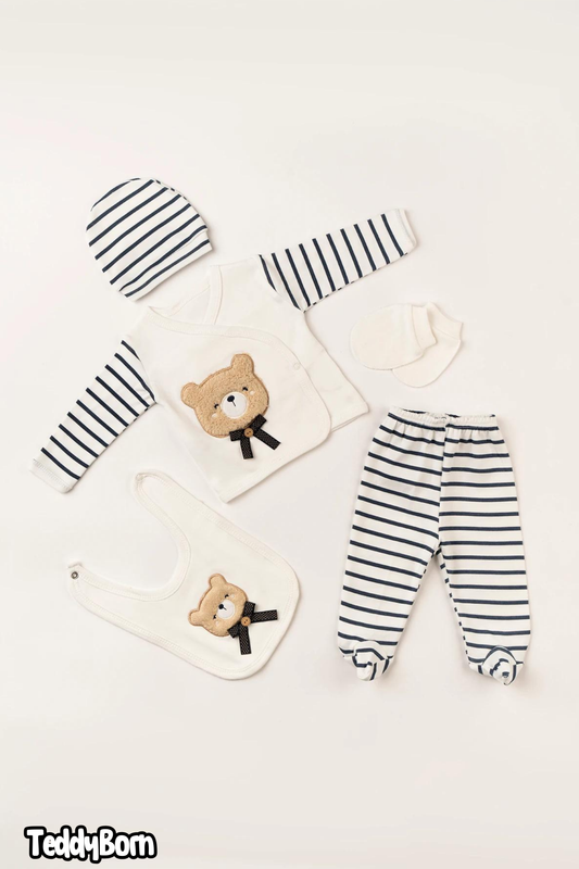 NewBorn 0-3 Months 5-Piece Bear Buddy Set x Babyzuhu