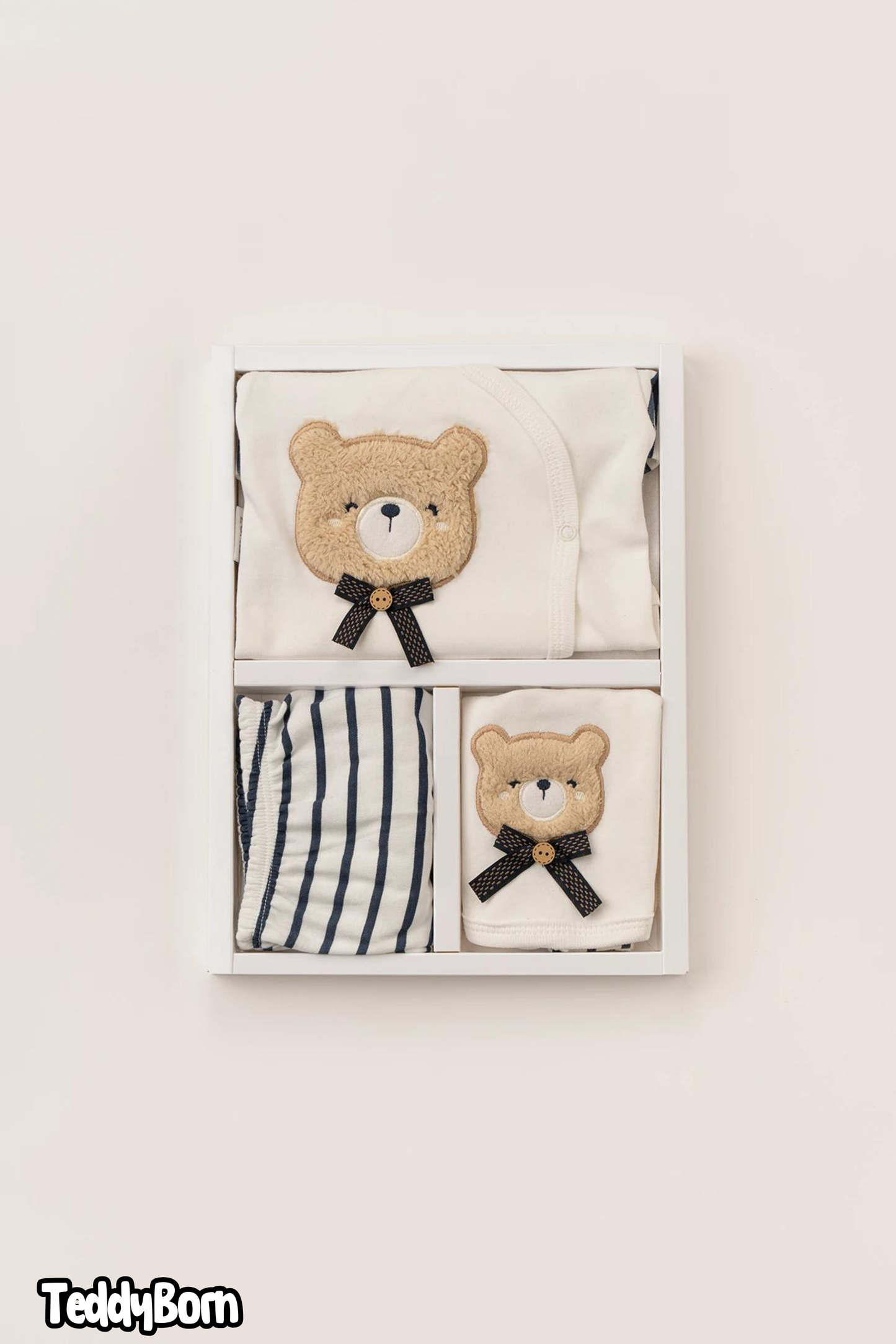 NewBorn 0-3 Months 5-Piece Bear Buddy Set x Babyzuhu